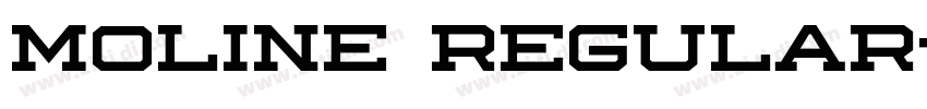 Moline Regular字体转换